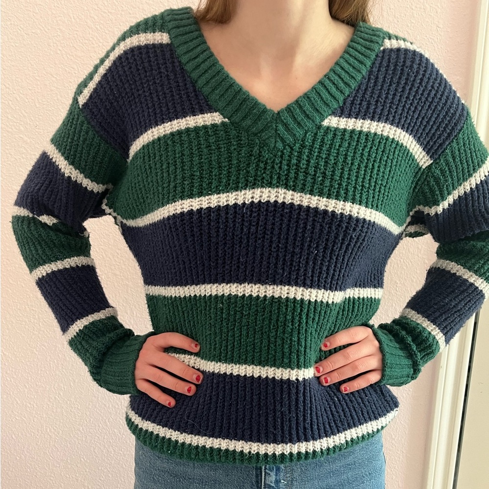 american eagle striped sweater